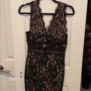 Black lace dress